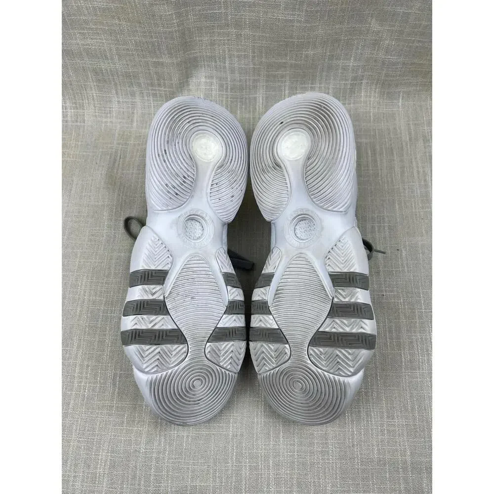 Adidas Gray and White Men's Knit Sneakers‎ Size 11.5